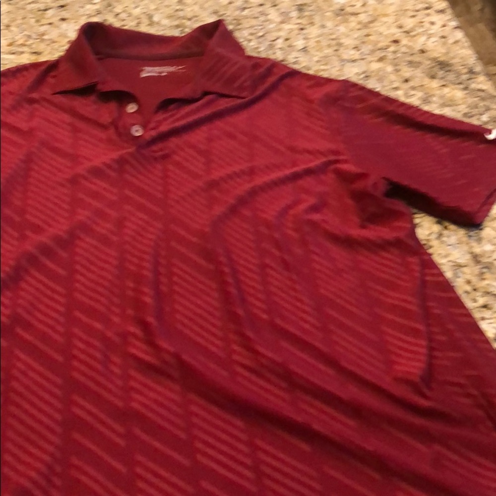 Red Nike Golf Polo